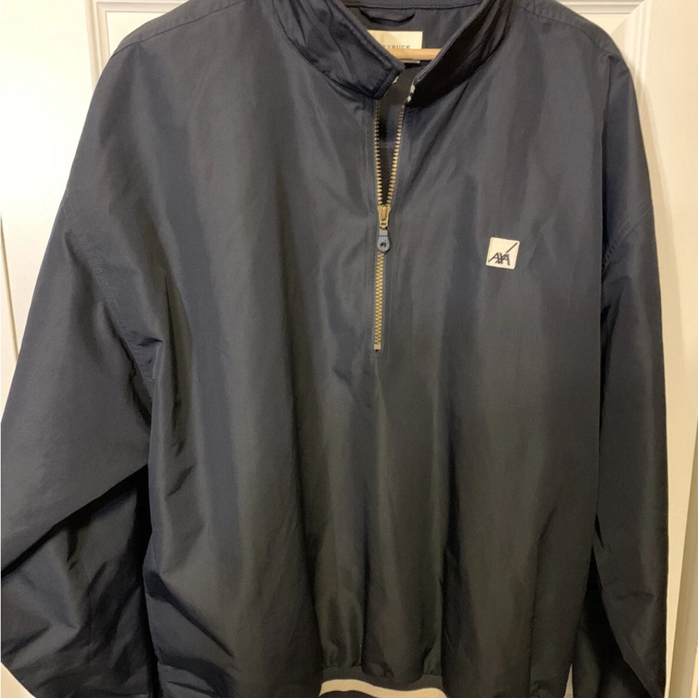 Vtg Cutter & Buck‎ Men's Sz XL AXA Logo black Windbreaker